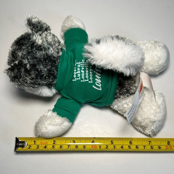 Mush the Siberian Husky Dog Plush Toy w/Beanie Belly & Removable Louisville Tee - Picture 14 of 16